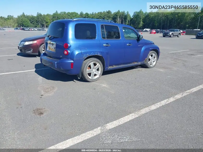2006 Chevrolet Hhr Lt VIN: 3GNDA23P46S585550 Lot: 45260534