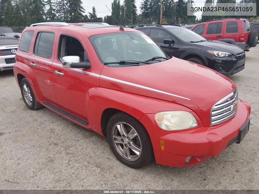 2006 Chevrolet Hhr Lt VIN: 3GNDA23P46S651059 Lot: 45384107