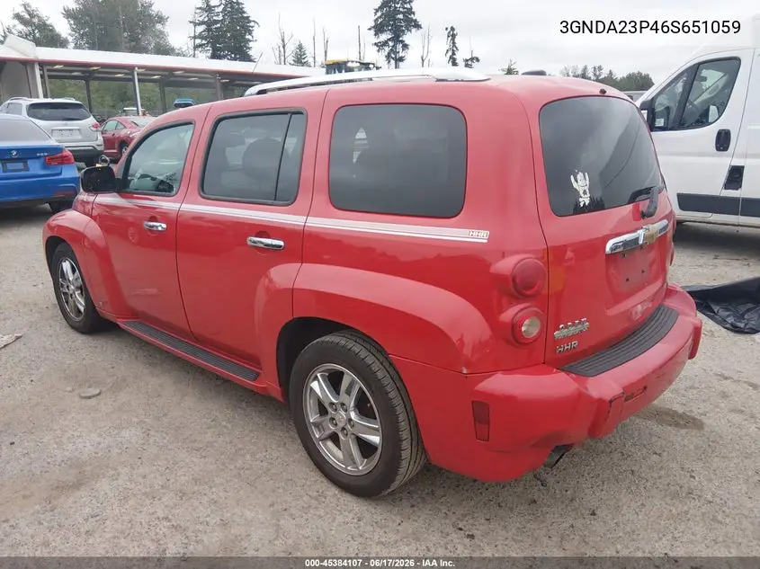 2006 Chevrolet Hhr Lt VIN: 3GNDA23P46S651059 Lot: 45384107