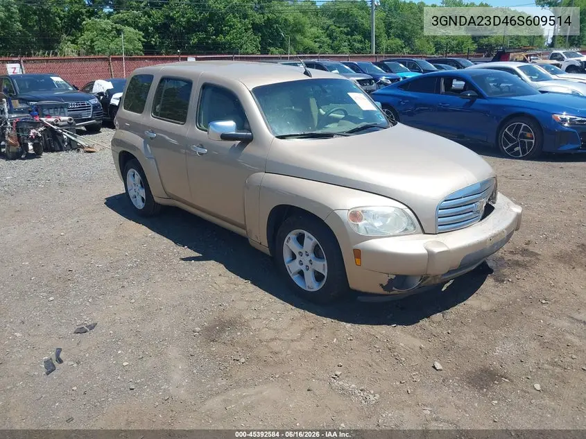 2006 Chevrolet Hhr Lt VIN: 3GNDA23D46S609514 Lot: 45392584