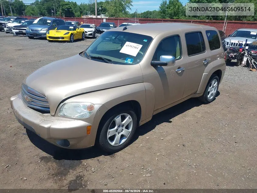 2006 Chevrolet Hhr Lt VIN: 3GNDA23D46S609514 Lot: 45392584