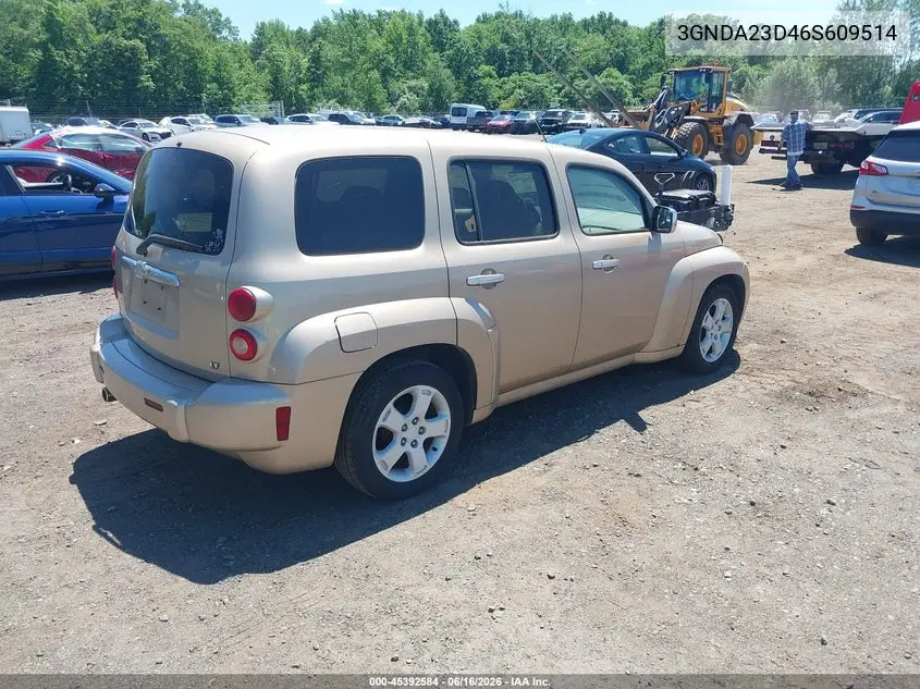 2006 Chevrolet Hhr Lt VIN: 3GNDA23D46S609514 Lot: 45392584
