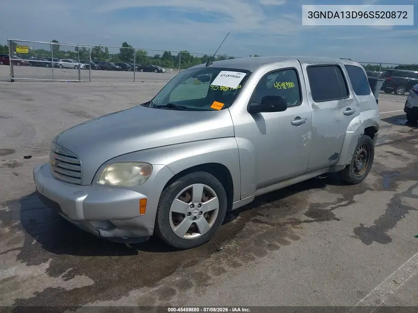 2006 Chevrolet Hhr Ls VIN: 3GNDA13D96S520872 Lot: 45489880