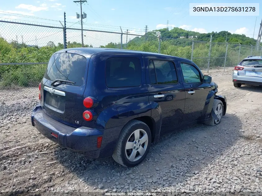 2007 Chevrolet Hhr Ls VIN: 3GNDA13D27S631278 Lot: 45275080
