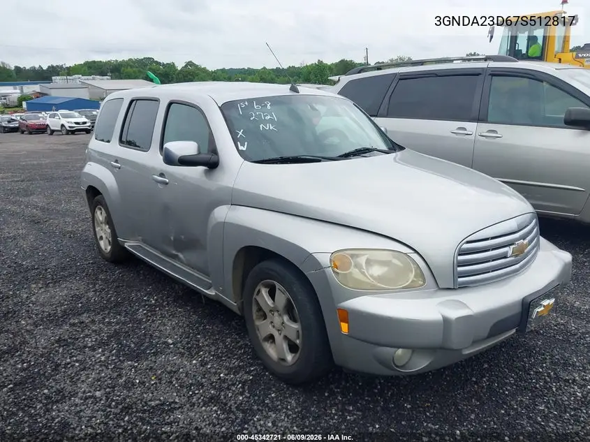 2007 Chevrolet Hhr Lt VIN: 3GNDA23D67S512817 Lot: 45342721