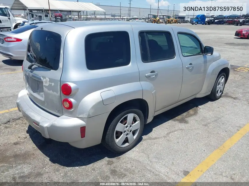 2007 Chevrolet Hhr Ls VIN: 3GNDA13D87S597850 Lot: 45388876