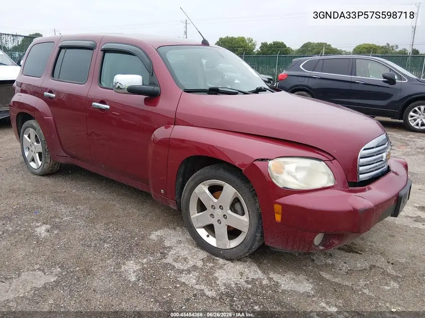 2007 Chevrolet Hhr Lt VIN: 3GNDA33P57S598718 Lot: 45454386