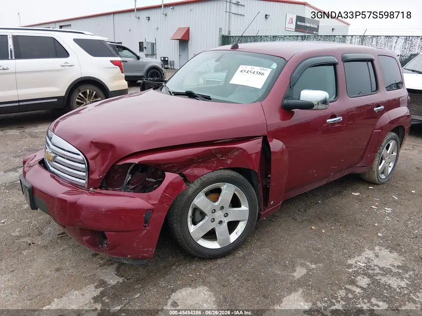 2007 Chevrolet Hhr Lt VIN: 3GNDA33P57S598718 Lot: 45454386