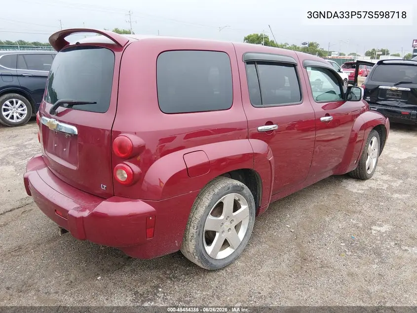 2007 Chevrolet Hhr Lt VIN: 3GNDA33P57S598718 Lot: 45454386