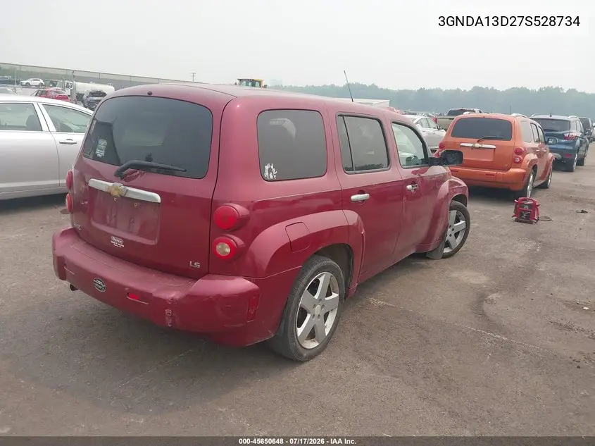 2007 Chevrolet Hhr Ls VIN: 3GNDA13D27S528734 Lot: 45650648