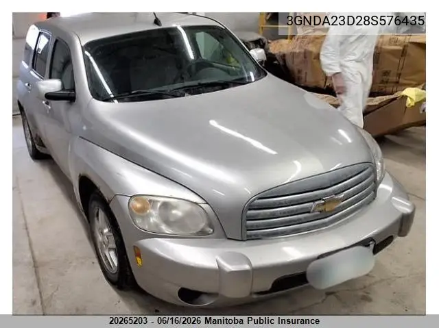 2008 Chevrolet Hhr Lt VIN: 3GNDA23D28S576435 Lot: 20265203