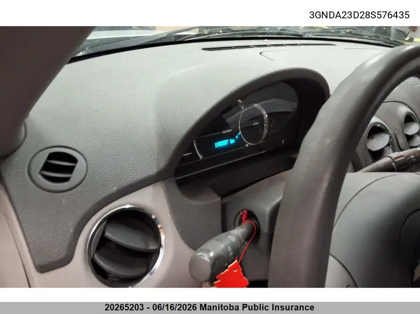 2008 Chevrolet Hhr Lt VIN: 3GNDA23D28S576435 Lot: 20265203