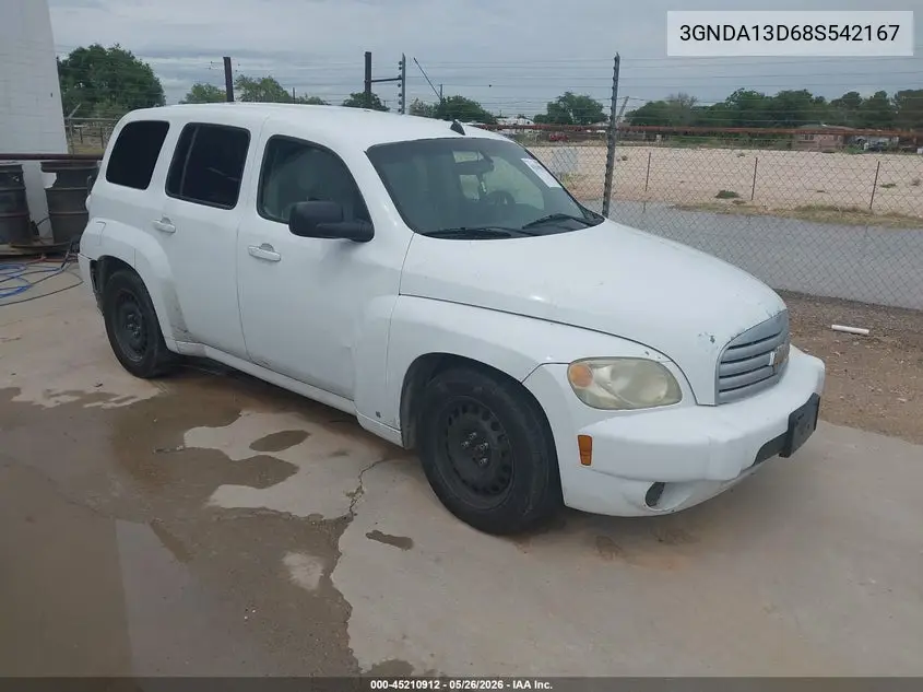 2008 Chevrolet Hhr Ls VIN: 3GNDA13D68S542167 Lot: 45210912