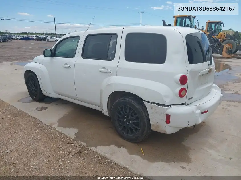 2008 Chevrolet Hhr Ls VIN: 3GNDA13D68S542167 Lot: 45210912