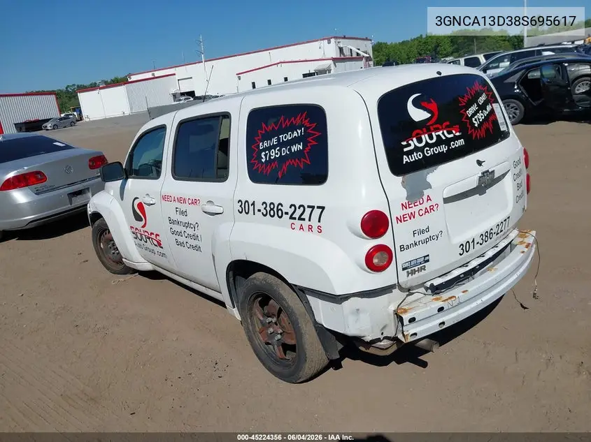 2008 Chevrolet Hhr Ls VIN: 3GNCA13D38S695617 Lot: 45224356