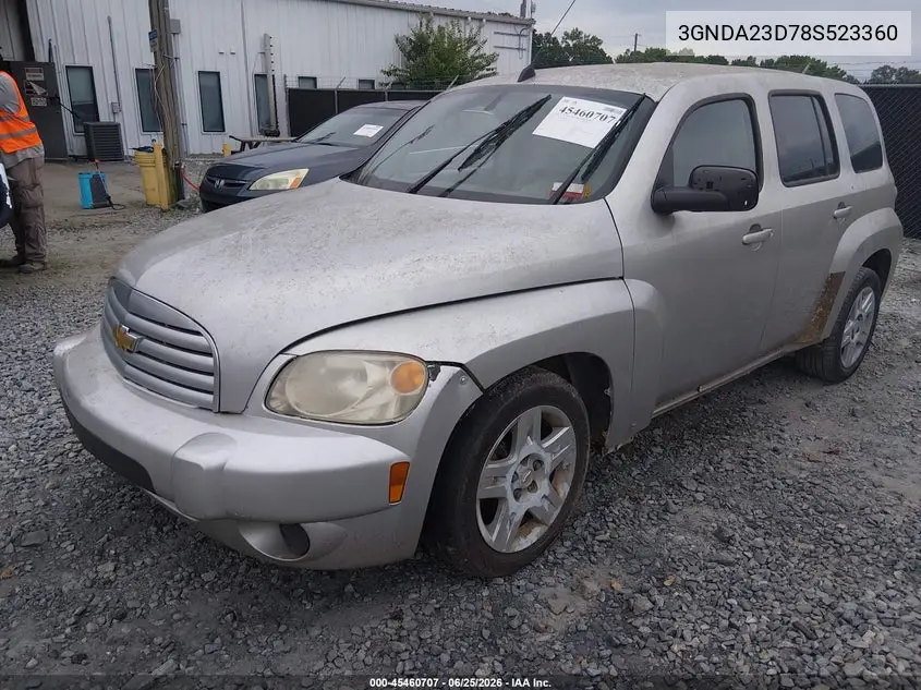 2008 Chevrolet Hhr Lt VIN: 3GNDA23D78S523360 Lot: 45460707