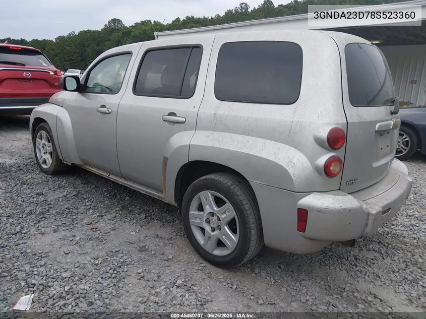 2008 Chevrolet Hhr Lt VIN: 3GNDA23D78S523360 Lot: 45460707