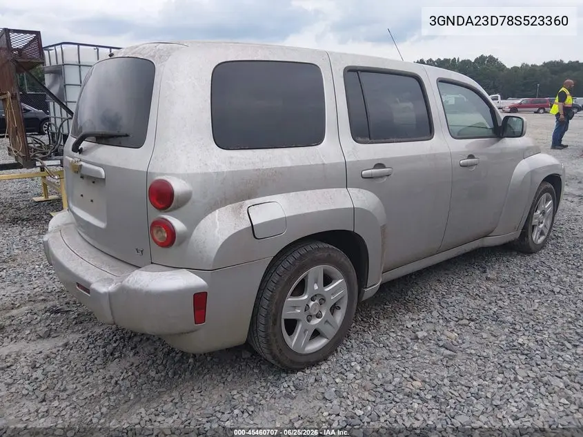 2008 Chevrolet Hhr Lt VIN: 3GNDA23D78S523360 Lot: 45460707