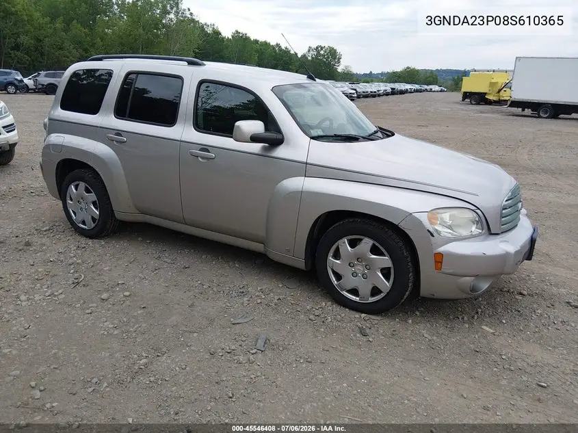 2008 Chevrolet Hhr Lt VIN: 3GNDA23P08S610365 Lot: 45546408