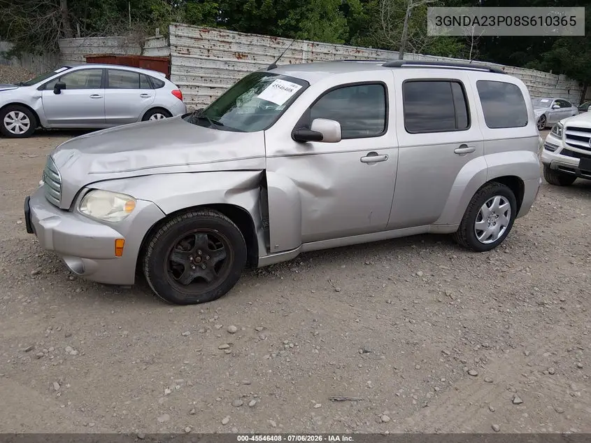 2008 Chevrolet Hhr Lt VIN: 3GNDA23P08S610365 Lot: 45546408