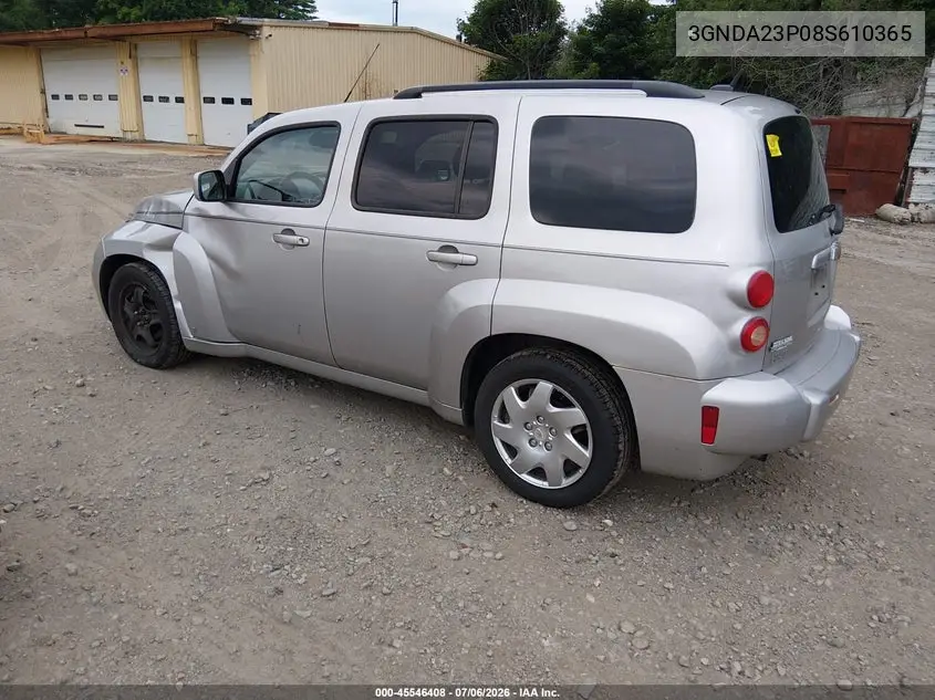 2008 Chevrolet Hhr Lt VIN: 3GNDA23P08S610365 Lot: 45546408