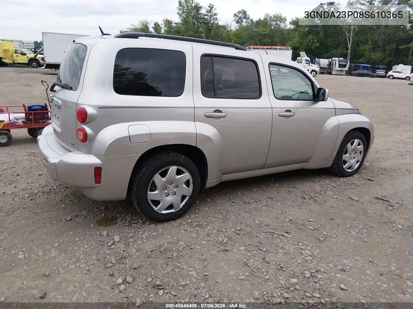 2008 Chevrolet Hhr Lt VIN: 3GNDA23P08S610365 Lot: 45546408