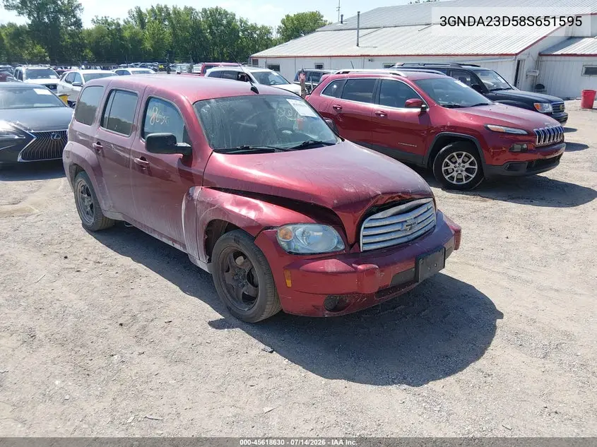 2008 Chevrolet Hhr Lt VIN: 3GNDA23D58S651595 Lot: 45618630