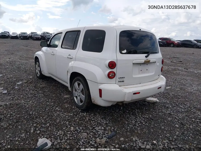 2008 Chevrolet Hhr Ls VIN: 3GNDA13D28S637678 Lot: 45629083