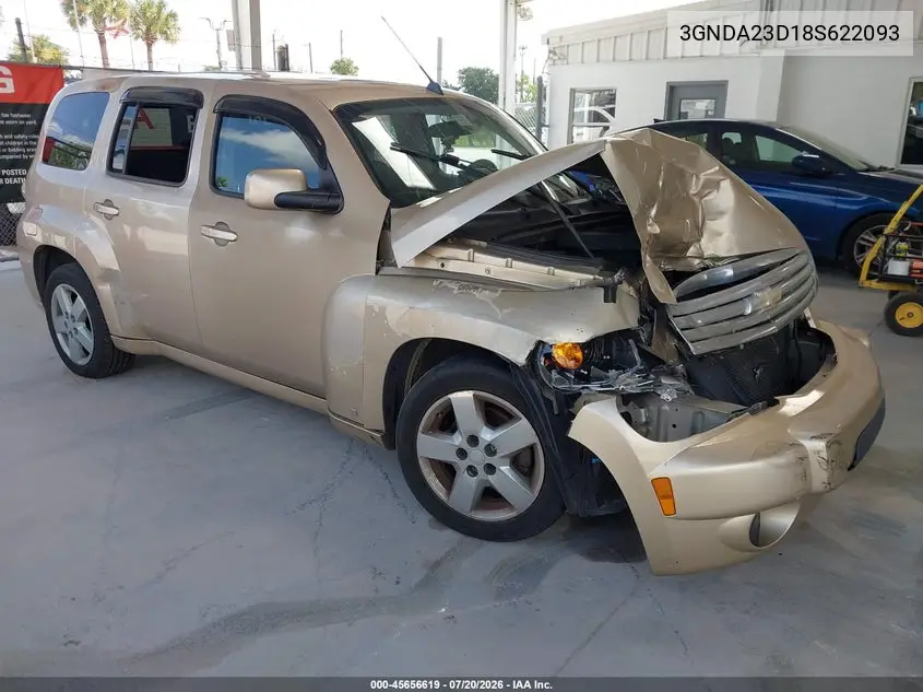 2008 Chevrolet Hhr Lt VIN: 3GNDA23D18S622093 Lot: 45656619