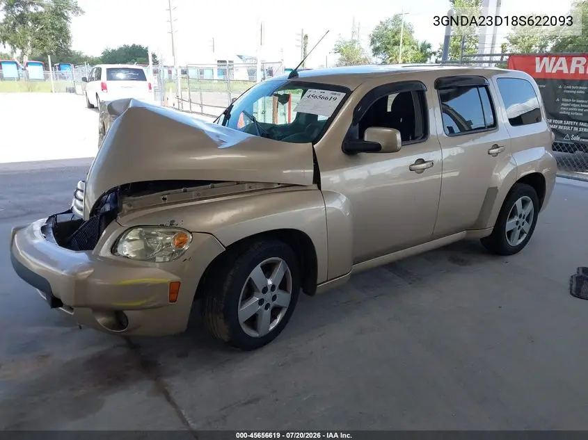 2008 Chevrolet Hhr Lt VIN: 3GNDA23D18S622093 Lot: 45656619