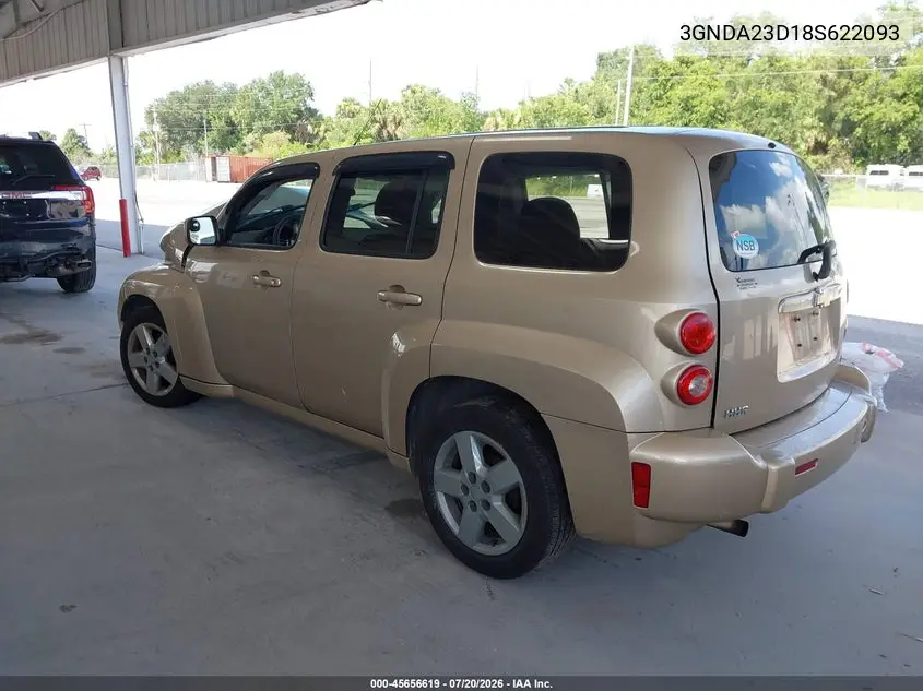 2008 Chevrolet Hhr Lt VIN: 3GNDA23D18S622093 Lot: 45656619