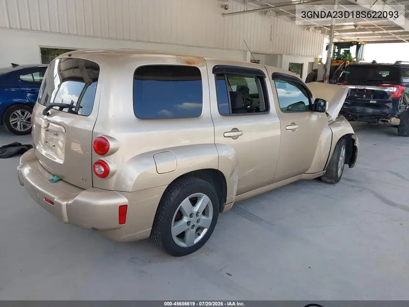 2008 Chevrolet Hhr Lt VIN: 3GNDA23D18S622093 Lot: 45656619