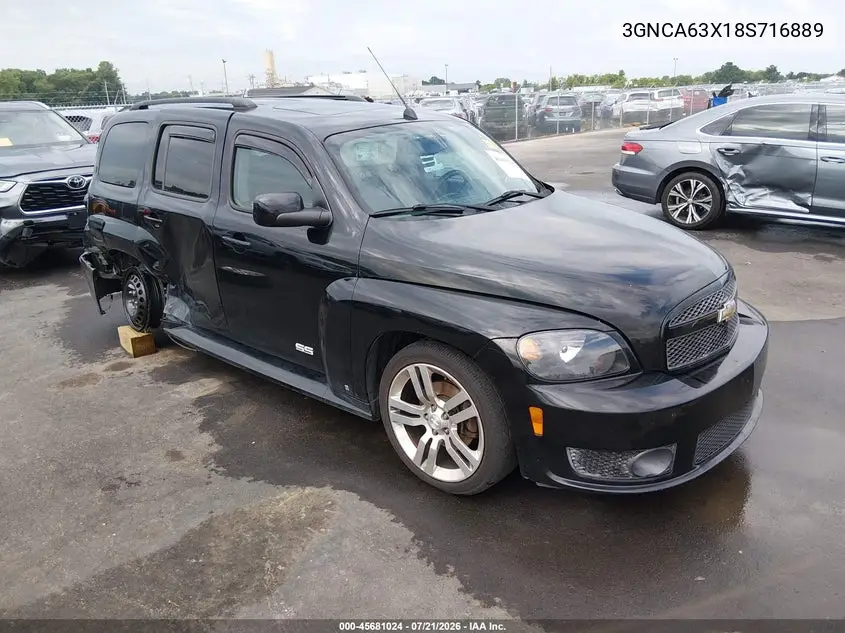 2008 Chevrolet Hhr Ss VIN: 3GNCA63X18S716889 Lot: 45681024