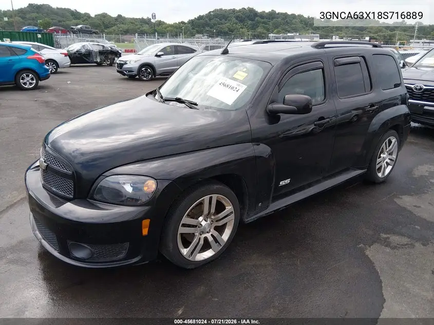 2008 Chevrolet Hhr Ss VIN: 3GNCA63X18S716889 Lot: 45681024
