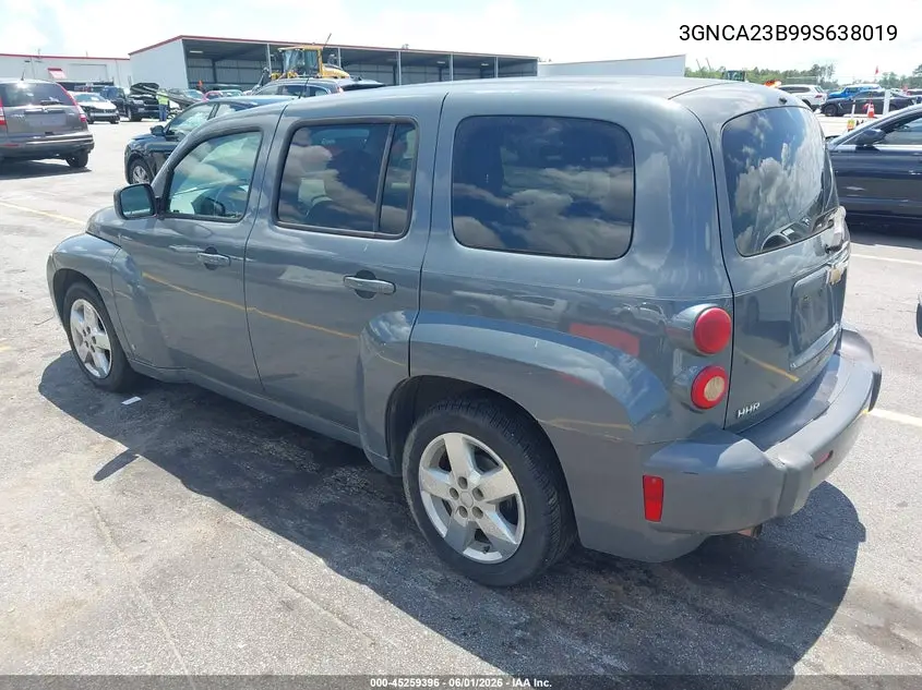 2009 Chevrolet Hhr Lt VIN: 3GNCA23B99S638019 Lot: 45259396