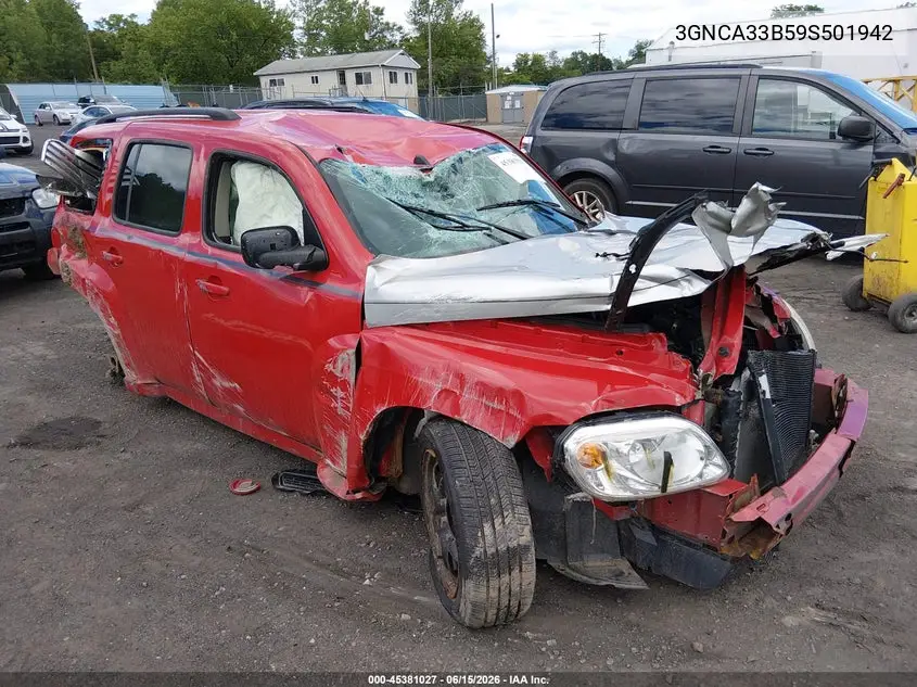 2009 Chevrolet Hhr Ls VIN: 3GNCA33B59S501942 Lot: 45381027
