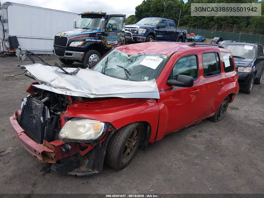 2009 Chevrolet Hhr Ls VIN: 3GNCA33B59S501942 Lot: 45381027