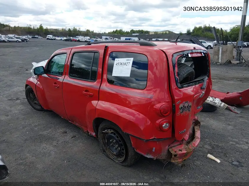 2009 Chevrolet Hhr Ls VIN: 3GNCA33B59S501942 Lot: 45381027