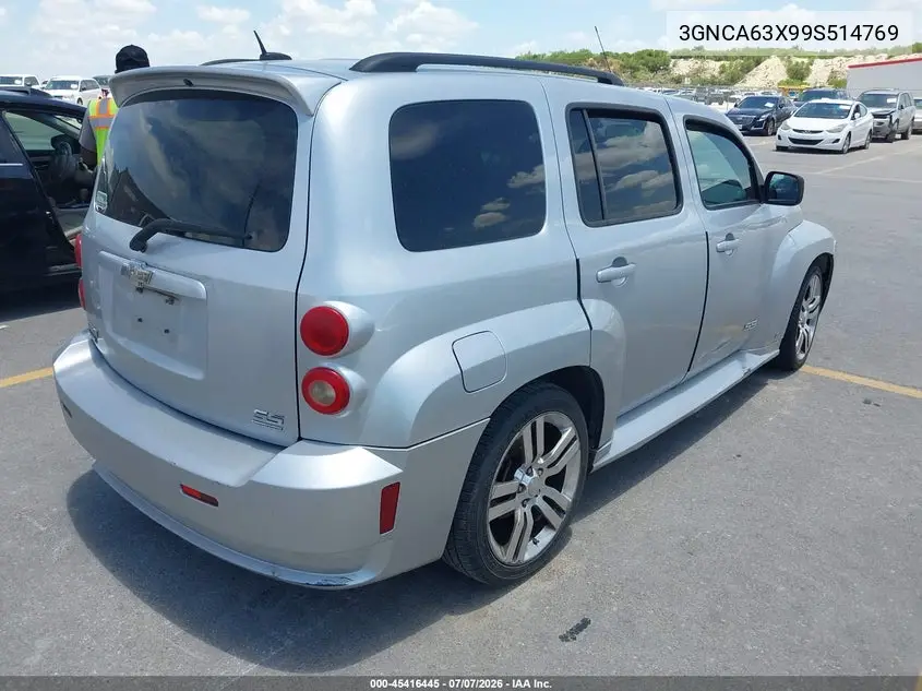 2009 Chevrolet Hhr Ss VIN: 3GNCA63X99S514769 Lot: 45416445