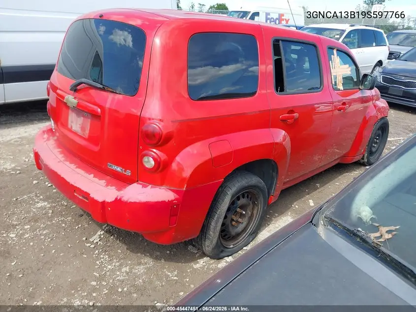 2009 Chevrolet Hhr Ls VIN: 3GNCA13B19S597766 Lot: 45447451