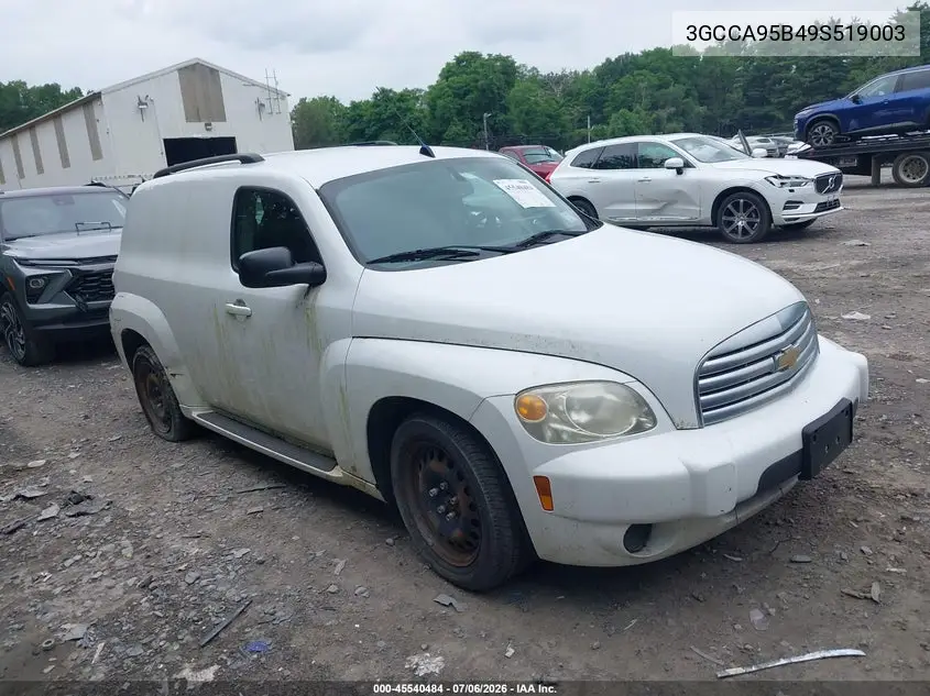 2009 Chevrolet Hhr Panel Ls VIN: 3GCCA95B49S519003 Lot: 45540484