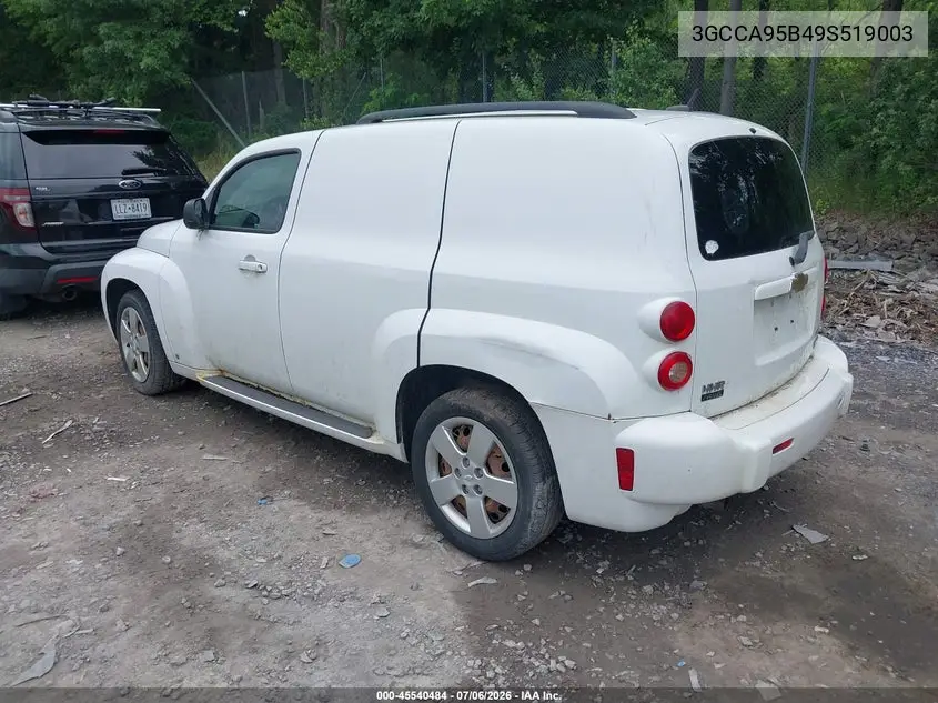 2009 Chevrolet Hhr Panel Ls VIN: 3GCCA95B49S519003 Lot: 45540484