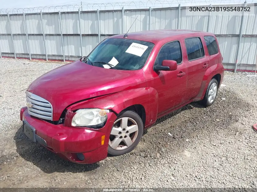 2009 Chevrolet Hhr Lt VIN: 3GNCA23B19S548752 Lot: 45601550