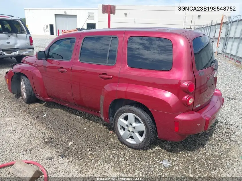 2009 Chevrolet Hhr Lt VIN: 3GNCA23B19S548752 Lot: 45601550