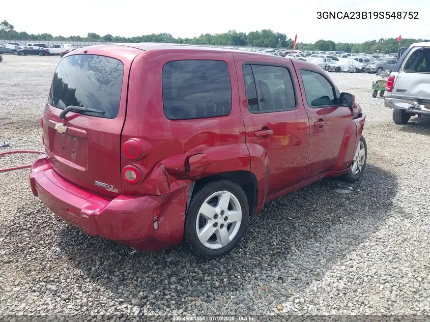2009 Chevrolet Hhr Lt VIN: 3GNCA23B19S548752 Lot: 45601550