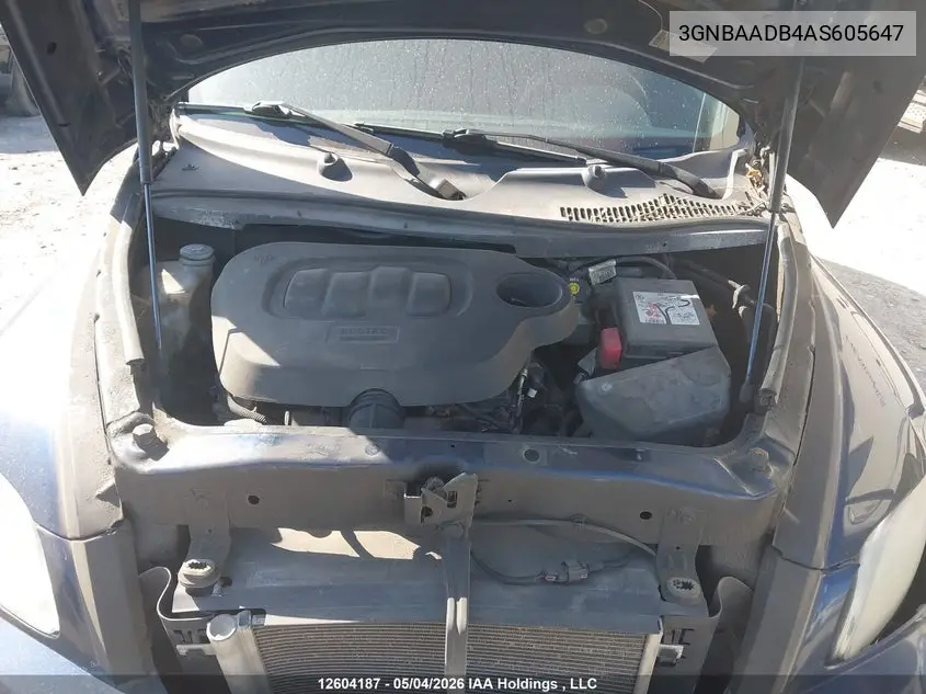 2010 Chevrolet Hhr Ls/Ls Panel VIN: 3GNBAADB4AS605647 Lot: 12604187