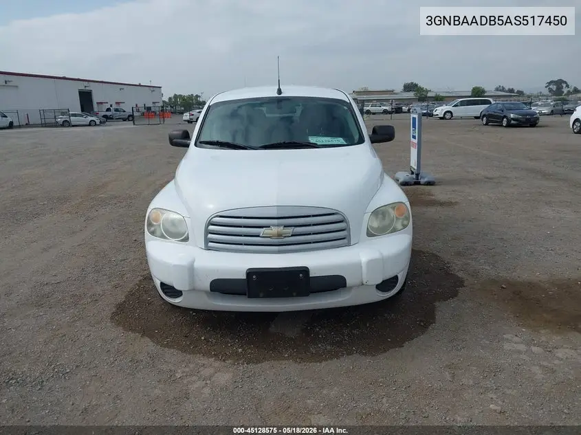 2010 Chevrolet Hhr Ls VIN: 3GNBAADB5AS517450 Lot: 45128575