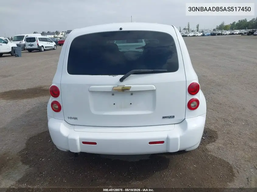 2010 Chevrolet Hhr Ls VIN: 3GNBAADB5AS517450 Lot: 45128575