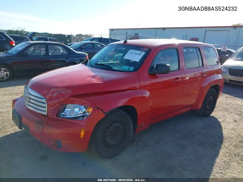 2010 Chevrolet Hhr Ls VIN: 3GNBAADB8AS524232 Lot: 45270498