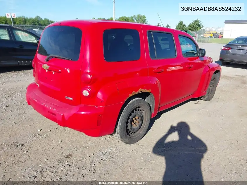 2010 Chevrolet Hhr Ls VIN: 3GNBAADB8AS524232 Lot: 45270498